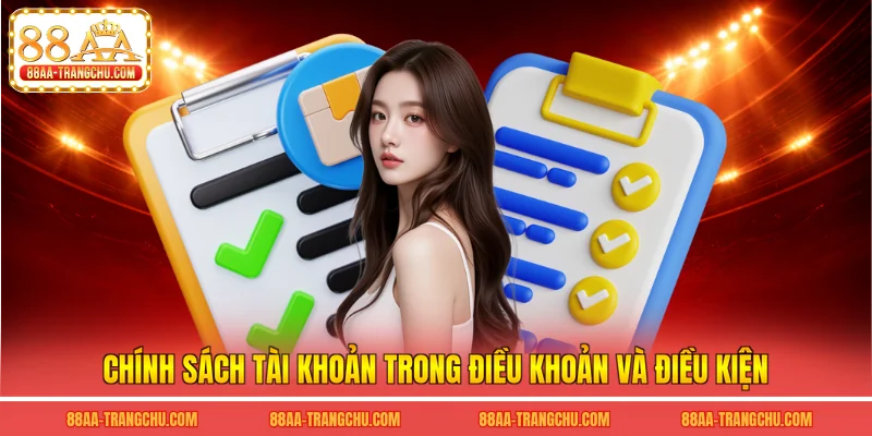 Chính sách tài khoản trong điều khoản và điều kiện